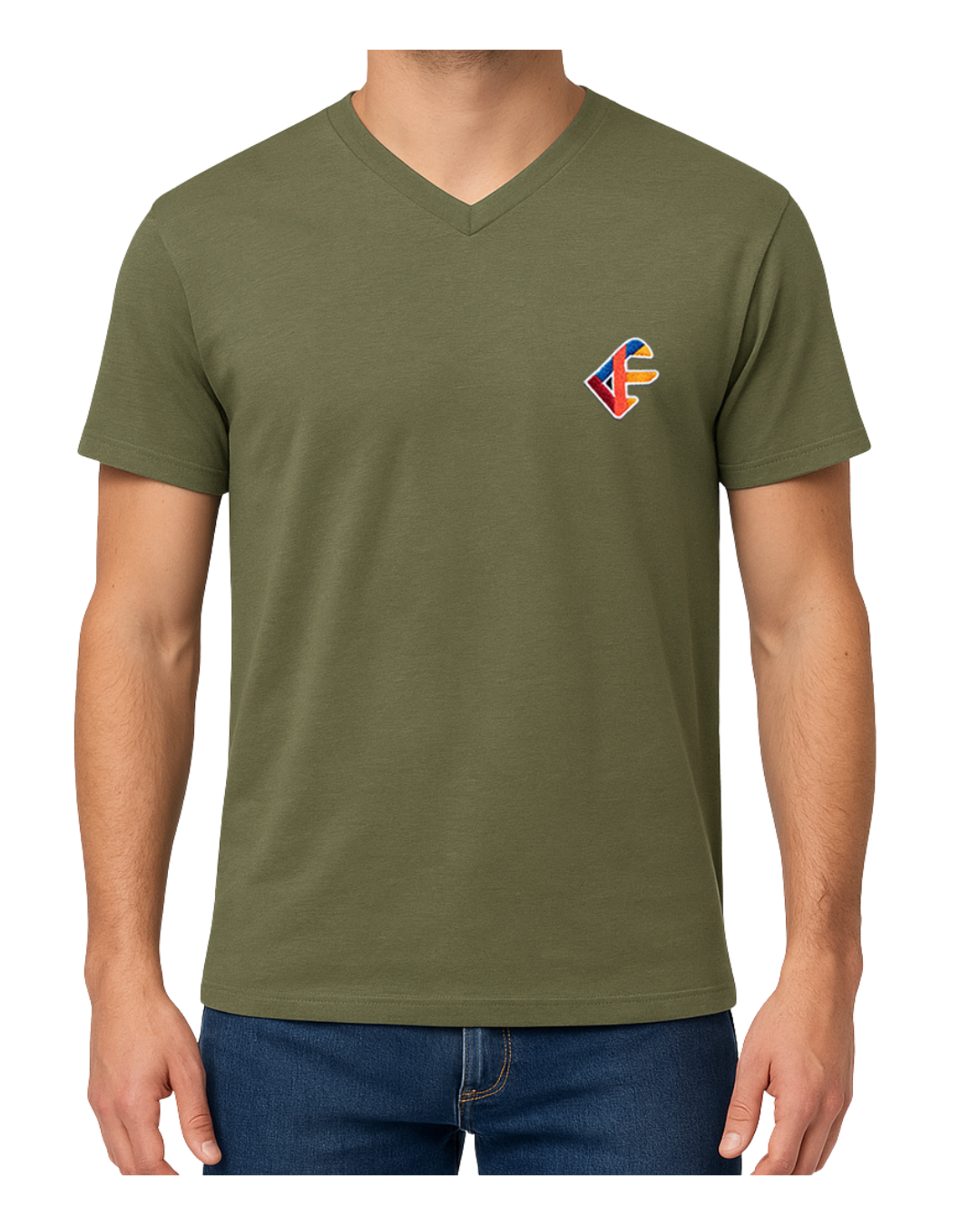 PLAYERA CUELLO V XXL COLOR