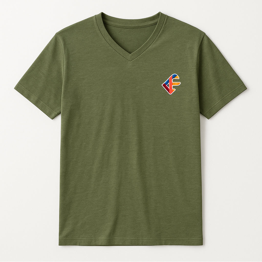 PLAYERA CUELLO V COLORES